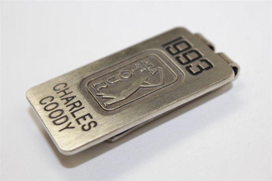 Charles Coody's 1993 PGA Tour Money Clip Credential