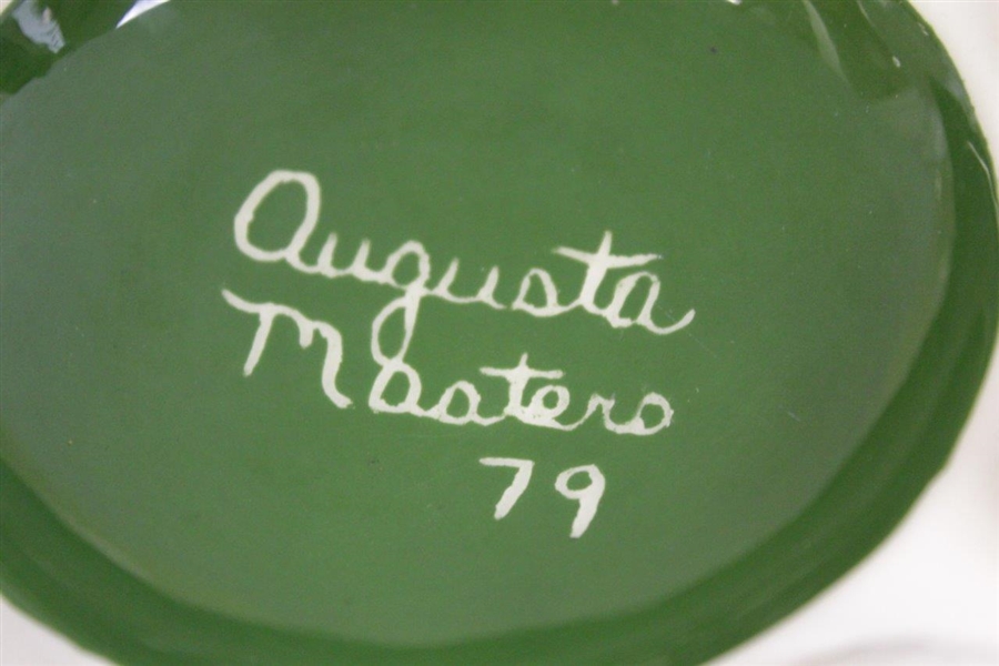 Classic Porcelain 'Augusta Masters 79' Golf Ball Rimmed Ash Tray