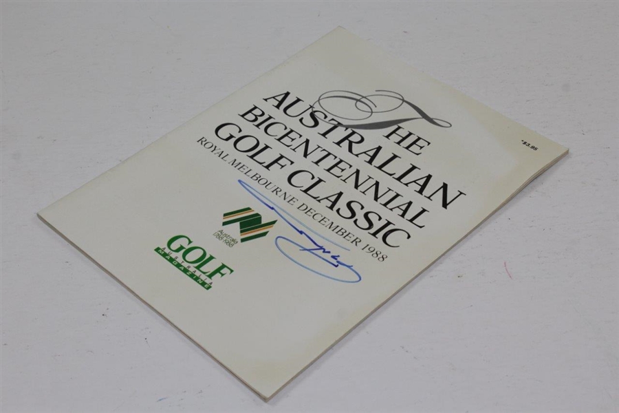 Greg Norman Signed 1988 Australian Bicentennial Golf Classic Program JSA ALOA