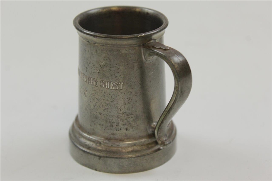 1969 Brae Burn Member Guest Small Pewter Tankard/Cup