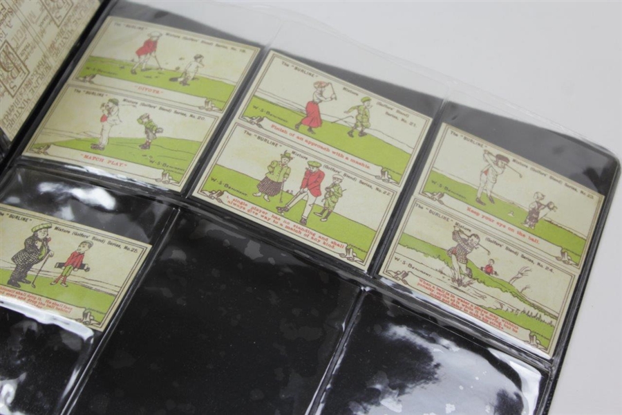1989 Reprint Set of 25 Felix S. Berlyn 1910 Originally Issued Humorous Golf Series Cards