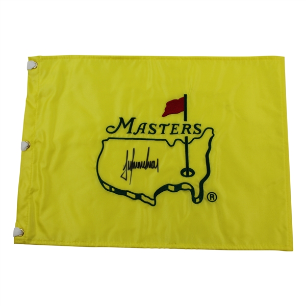 Trevor Immelman Signed Undated Masters Embroidered Flag - Charles Coody Collection JSA ALOA