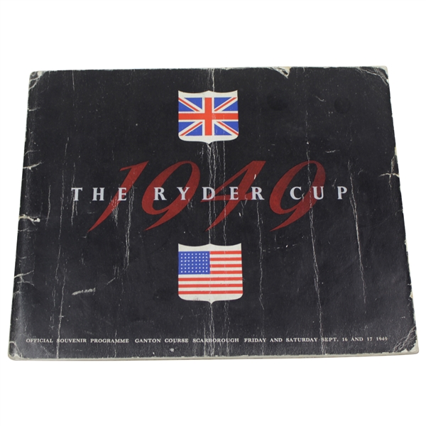 1949 Ryder Cup Matches at Ganton GC Official Program