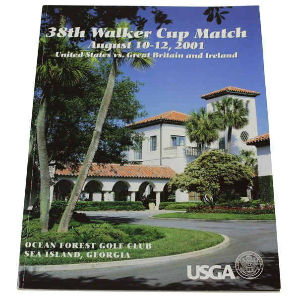 2001 The Walker Cup at Ocean Forest Golf Club Official Program