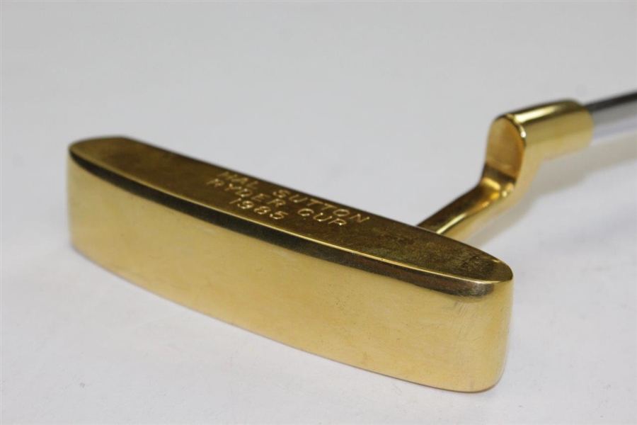 Hal Sutton's Personal Gold Plated 1985 Ryder Cup PING PAL Putter