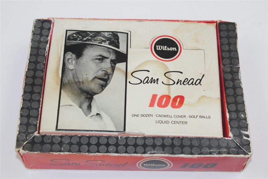 Dozen Wilson Vintage Sam Snead Liquid Center '100' Golf Balls - Unopened