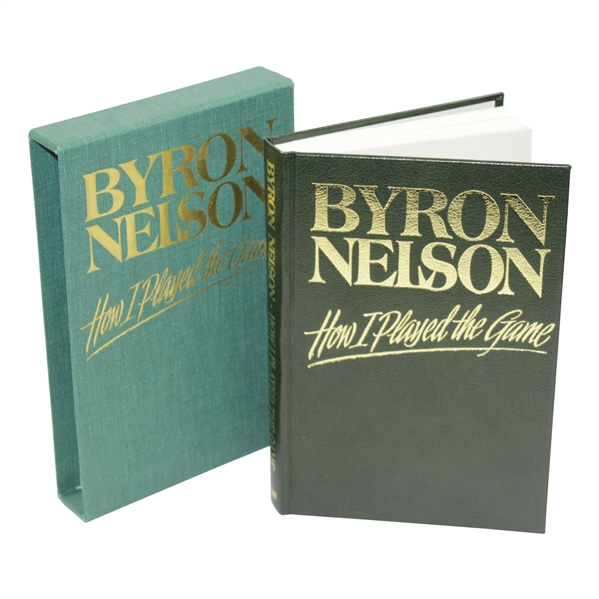 Byron Nelson Twice Signed 'How I Played the Game'  Book With Slipcase JSA ALOA
