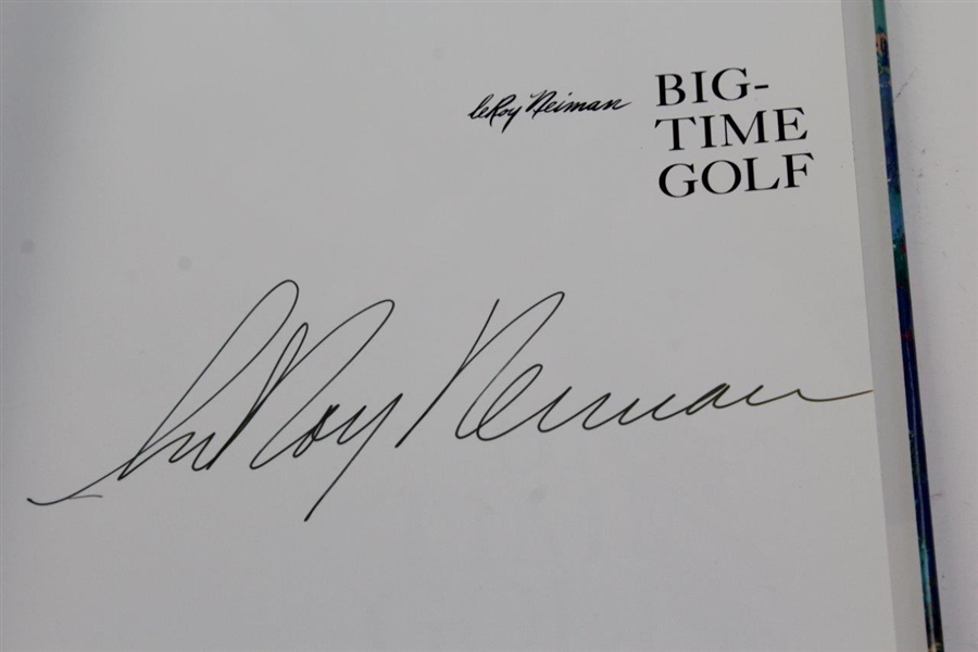 Big Time Golf' Book Signed by Leroy Neiman JSA ALOA
