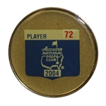 2004 Masters Tournament Contestant Badge #72 - Arnold Palmer Final Year