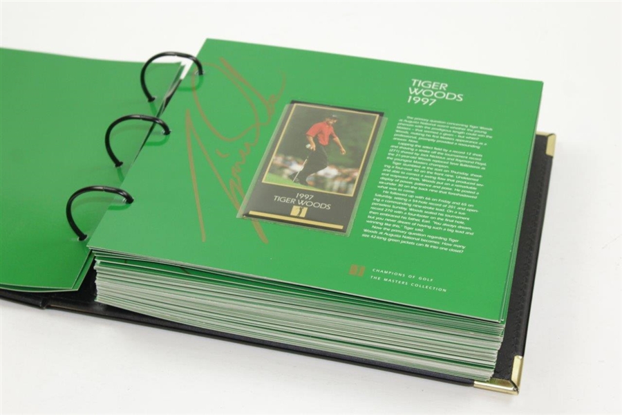 Champions of Golf: The Masters Collection Gold Foil Cards in Green Leather Binder - 1934-1998