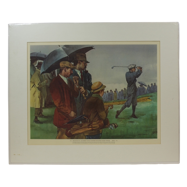 1967 'Francis Ouimet Wins United States Open Title - 1913' Gustavson Print - Matted