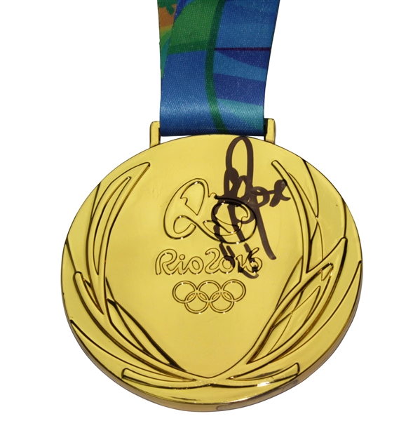 Justin Rose Signed 2016 Olympics at Rio Commemorative Golf Medal BECKETT #BB88030