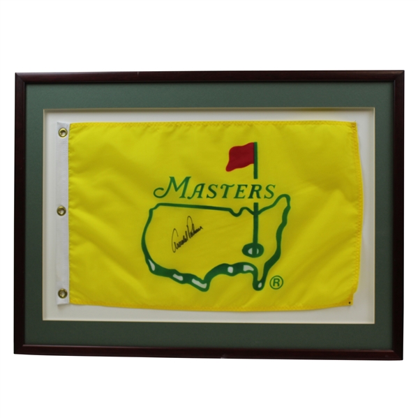 Arnold Palmer Signed 1995 Masters Flag - Framed JSA ALOA