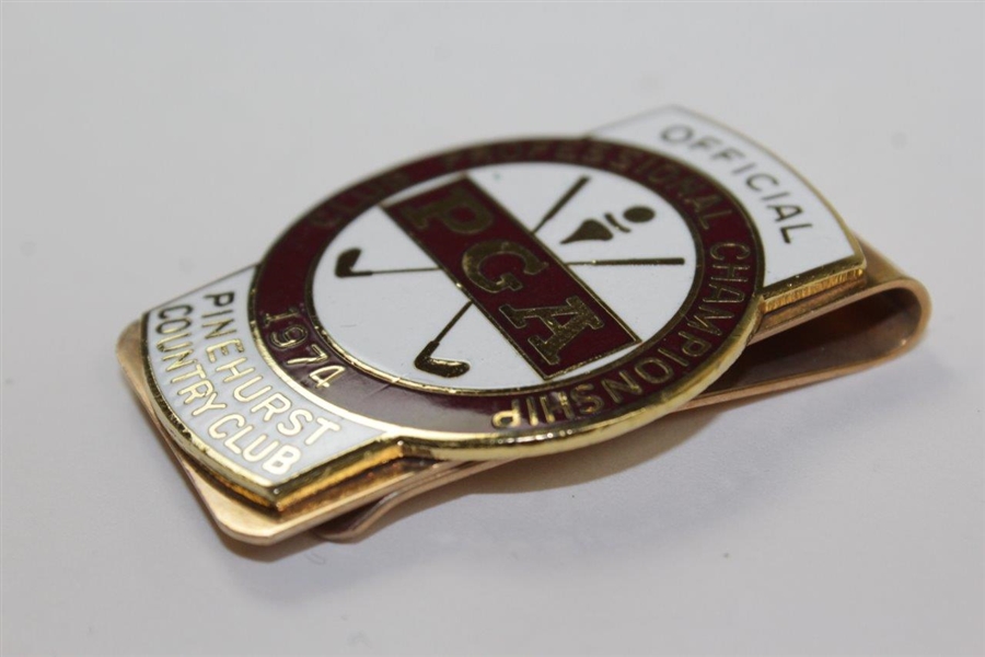 1974 PGA Club Professional Championship at Pinehurst Country Club Money Clip/Badge