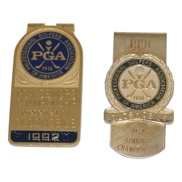 1991 & 1992 PGA Seniors' Championship Commemorative Money Clips