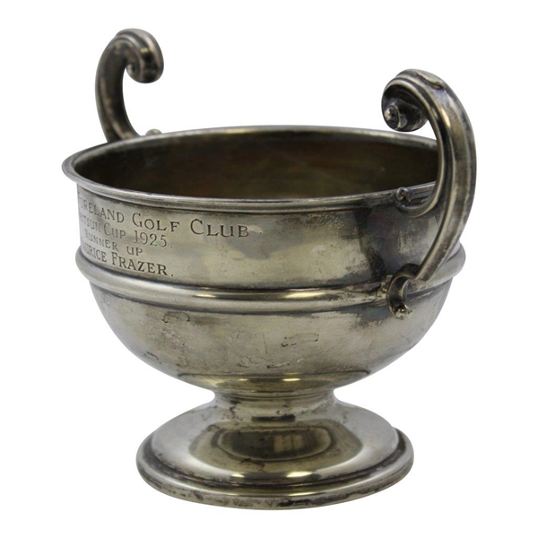 1925 North Foreland Golf Club Whitsun Cup Sterling Silver Runner Up Trophy Won by Maurice Frazer