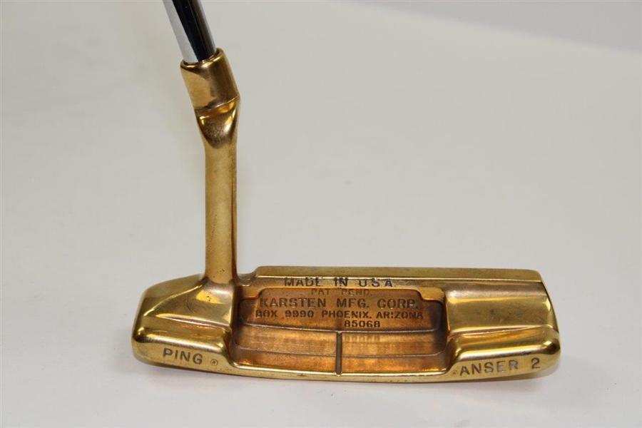 Payne Stewart's Personal Karsten Ping Anser 2 Gold Plated 1989 $1 Million PGA Tour Winner Putter