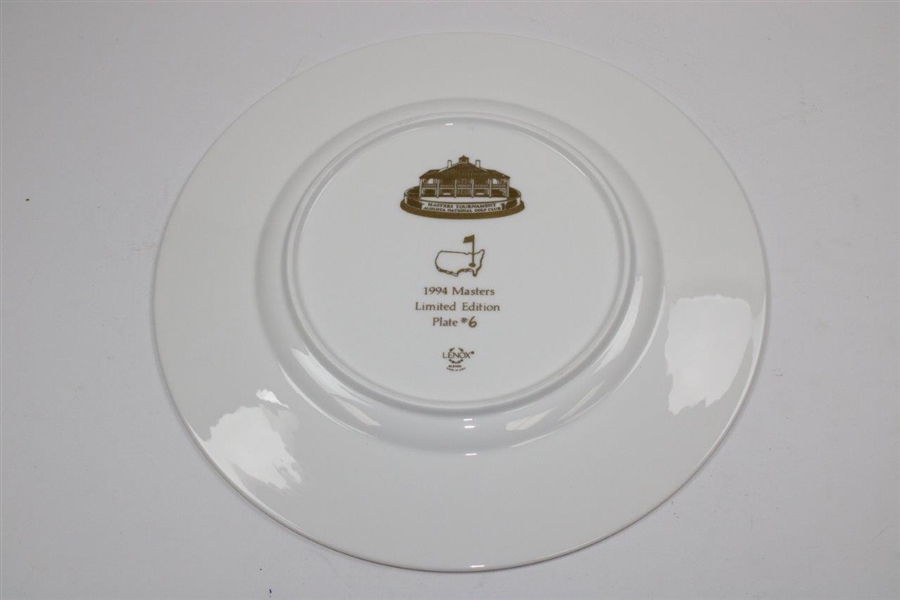 Vinny Giles' 1994 Masters Lenox Limited Edition Member Plate #6 with Original Box