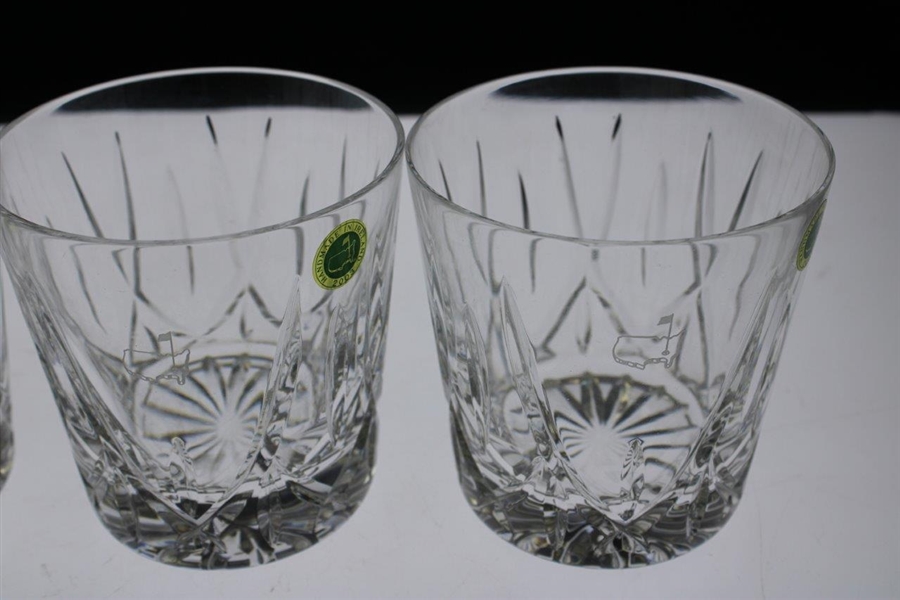 Vinny Giles' 2003 Masters Tournament Player Gift of Four (4) Rocks Glasses in Original Box