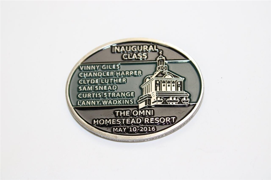 Vinny Giles' Virginia Golf Hall of Fame Inaugural Class Coin - 2016