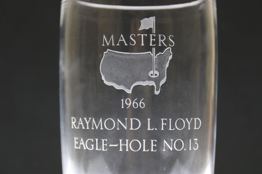 Ray Floyd's 1966 Masters Tournament Hole No. 13  Steuben Crystal Eagle Glass