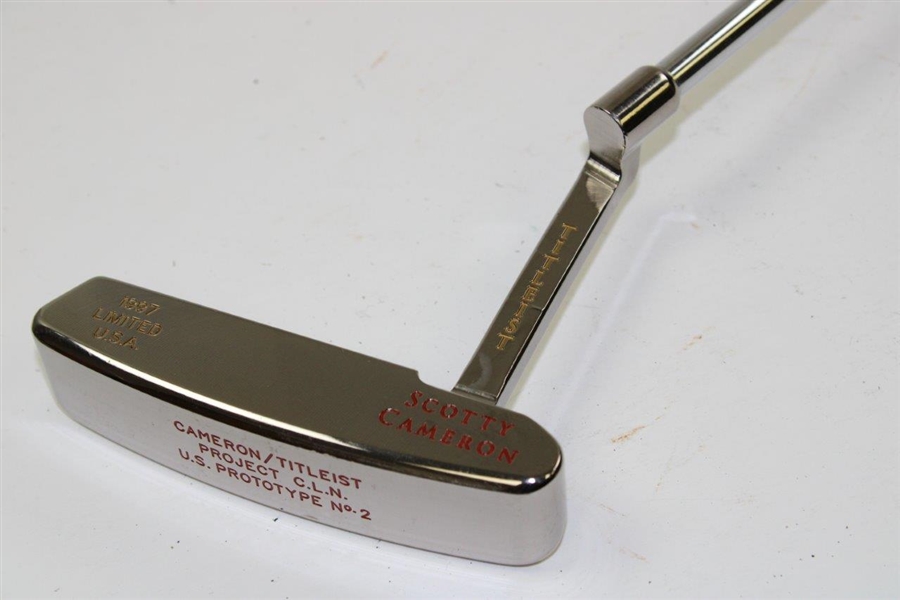Scotty Cameron Titleist 1997 Limited U.S.A. Project CLN US Prototype No. 2 Putter with Head Cover