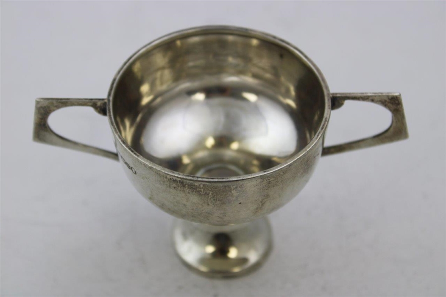 Undated Unmarked Sterling Silver Trophy Cup