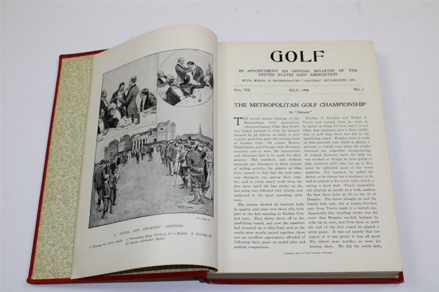 1900 USGA Official Golf Bulletin - Hardbound Copy