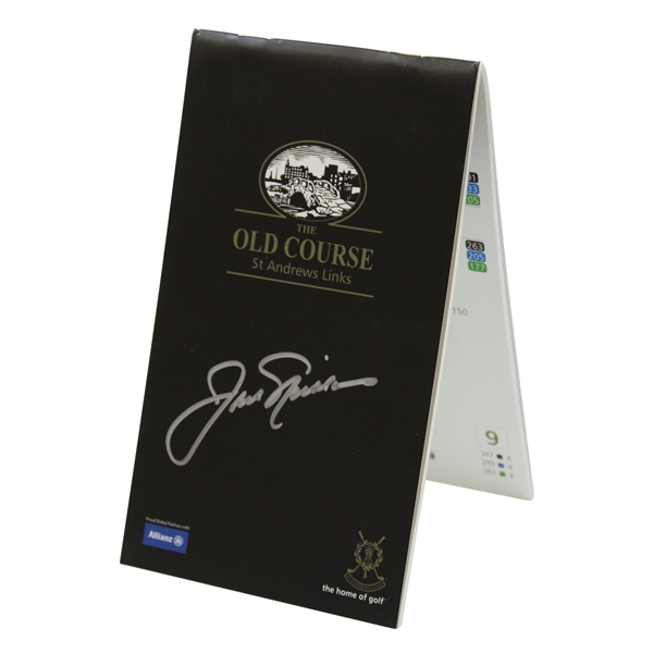 Jack Nicklaus Signed The Old Course St. Andrews Clourse Guide & Stroke Saver with Letter JSA ALOA