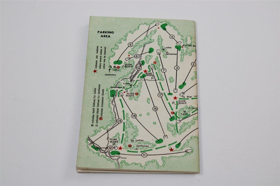 1958 Augusta National Golf Club Tournament Spectator Guide - Palmer's First Masters Win