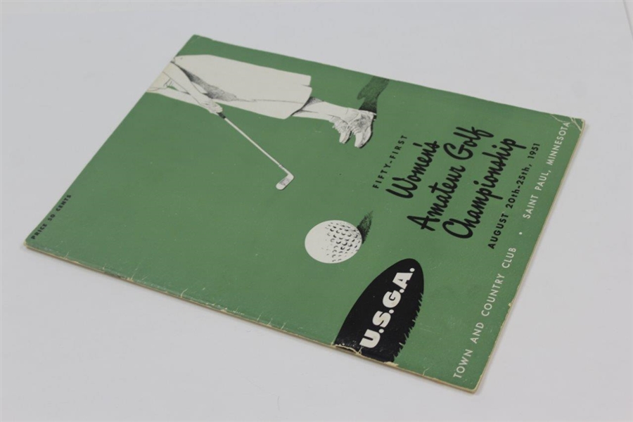 1951 Women's Amateur Championship at Town & Country Club Official Program