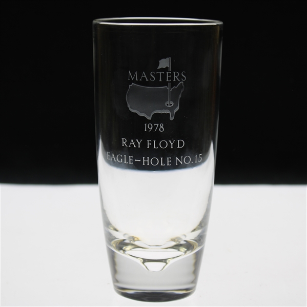 Ray Floyd's 1978 Masters Tournament Hole No. 15 Steuben Crystal Eagle Glass