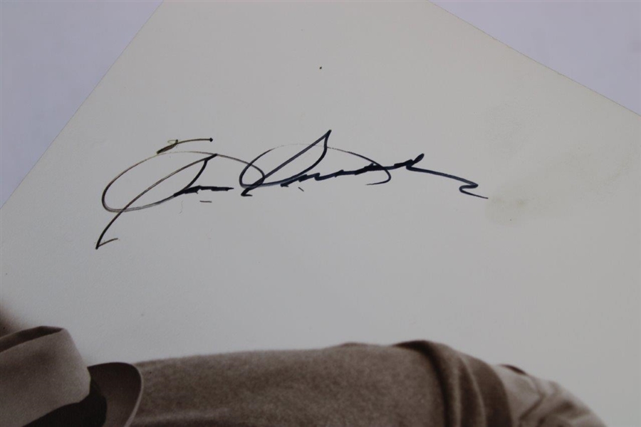 Sam Snead Signed Sepia Colored 'Eyeing Up the Putt' Frank Christian Photo JSA ALOA