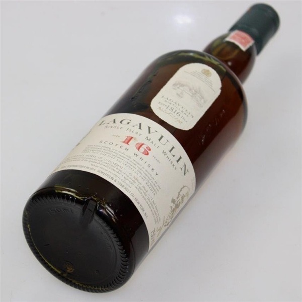 Payne Stewart's Personal Unopened Bottle of Lagavulin Scotch Whisky - Bought For Personal Collection