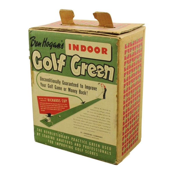 	Ben Hogan's 'Indoor Golf Green' Practice Green with Unique 'Richards Cup' - Model II