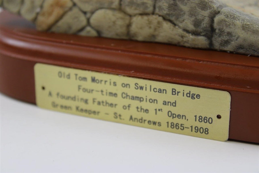 Old Tom Morris 'Founding Father of the 1st OPEN' on Swilken Bridge 2008 Michael Roche Statue