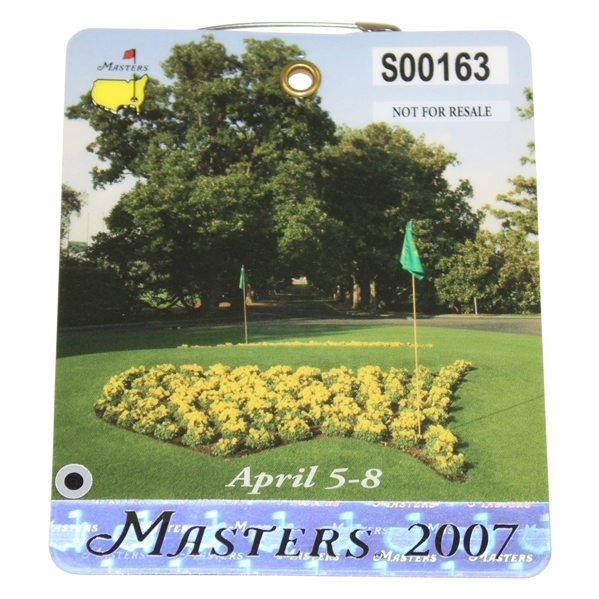 2007 Masters Touranment SERIES Badge #S00163 - Zach Johnson Winner