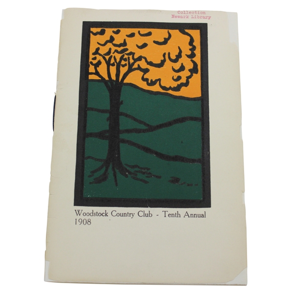 1908 Woodstock Country Club Annual Club Handbook - Founded in 1898 - Tenth Annual