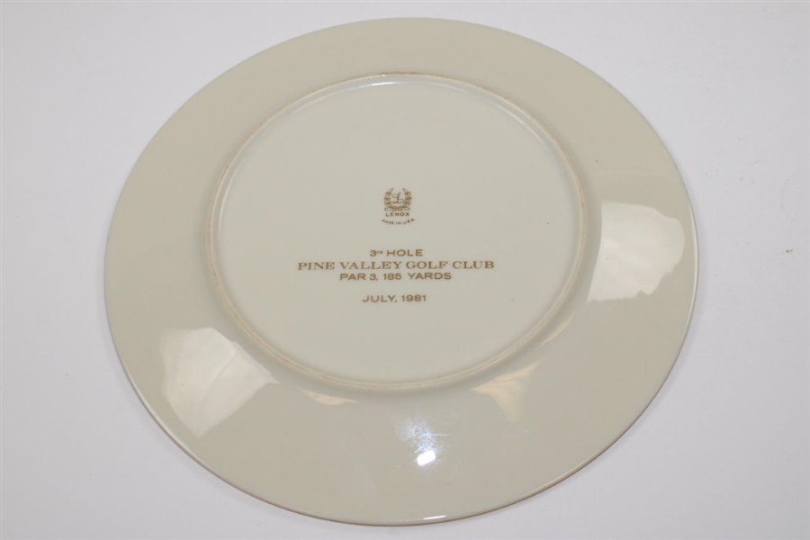 Pine Valley Golf Club Warner Shelly Bowl Lenox Plate