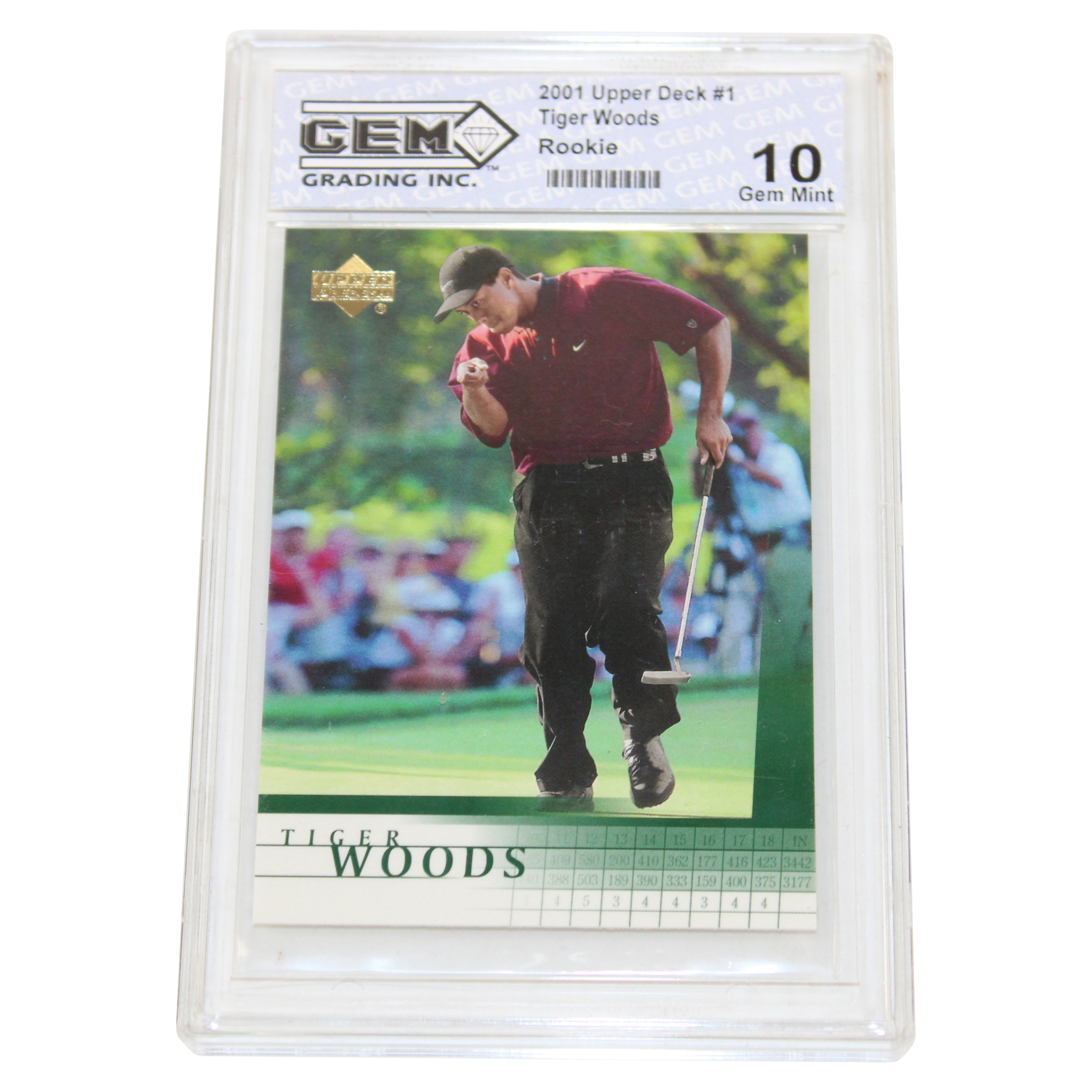 Upper Deck outlet Tiger Woods Rookie Gem Mint 10