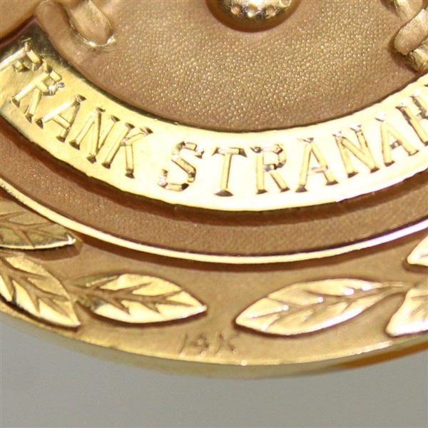 Champion Frank Stranahan's 1958 Los Angeles Open 14k Winners Gold Medal - Final PGA Win
