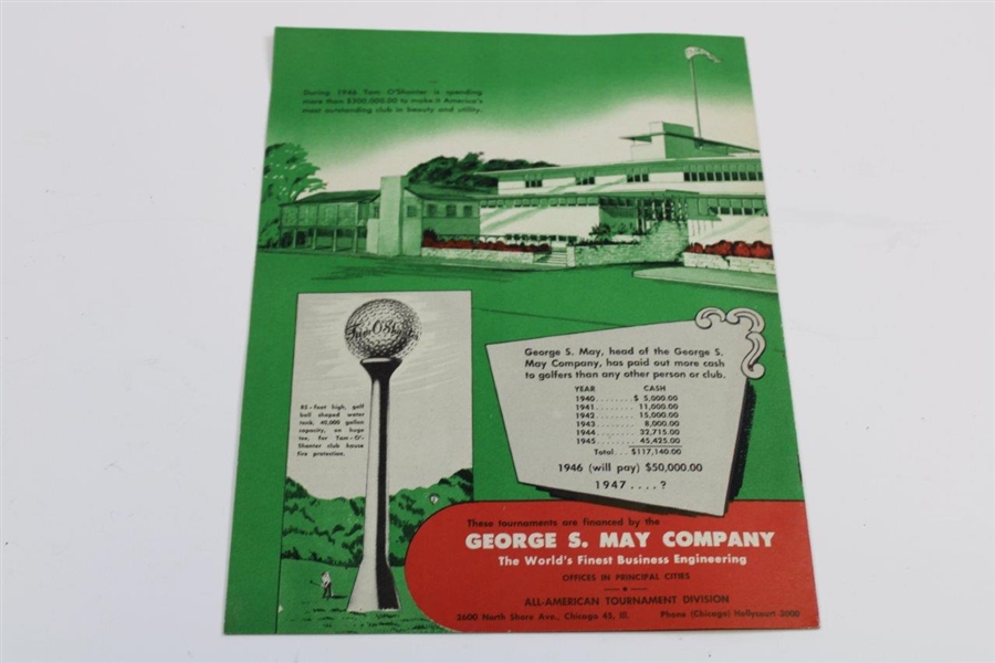 1946 The All-American Golf Tournaments Program - Professional/Amateur/Women's Open