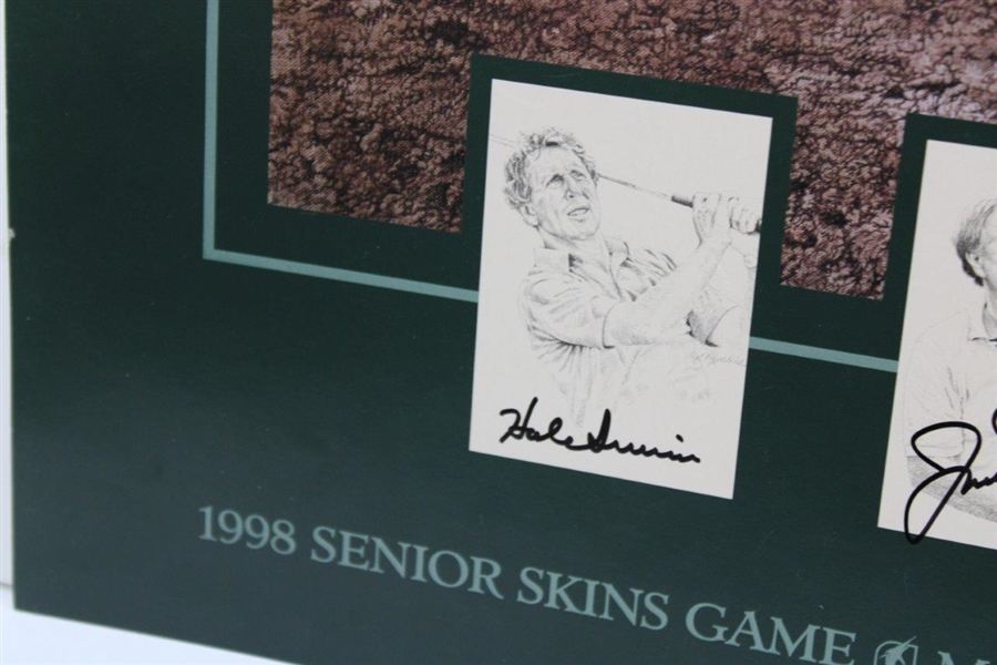 Arnold Palmer, Jack Nicklaus, Hale Irwin & Ray Floyd Signed 1998 Senior Skins Poster JSA #B47365