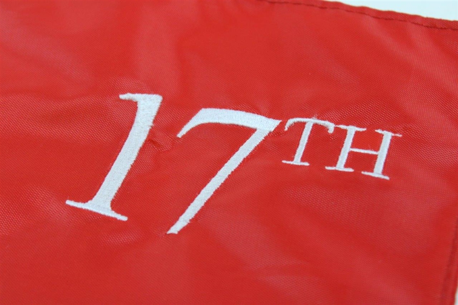 Old Course St. Andrews 17th Logo Embroidered Red Flag
