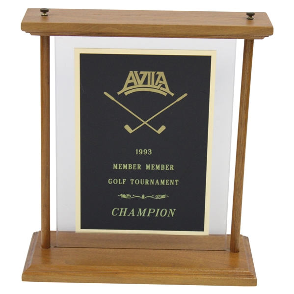 1993 Avila Member Member Golf Tournament Champion Trophy - Charles Bridges Collection