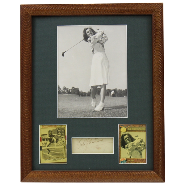 Lot Detail Babe Didrikson Zaharias Signed Cut With Photo Cards