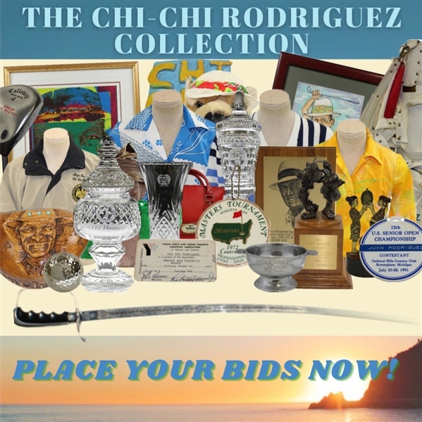 Chi-Chi Rodriguez's Personal Pinehurst Putter Boy Balfour Sundial Trophy