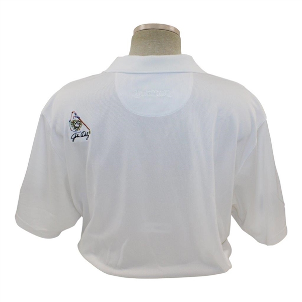 John Daly Signed Personal Match Worn White Golf Shirt with Sponsors JSA ALOA
