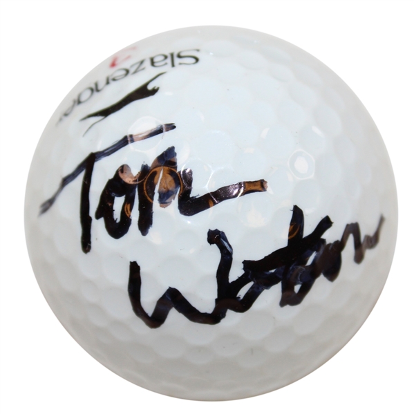 Tom Watson Signed Slazenger Logo Golf Ball JSA ALOA