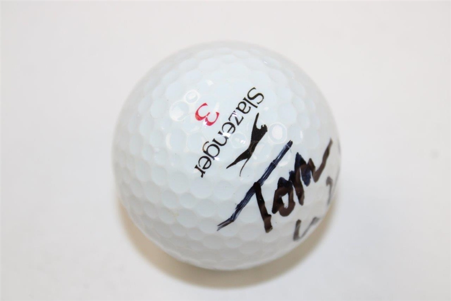Tom Watson Signed Slazenger Logo Golf Ball JSA ALOA